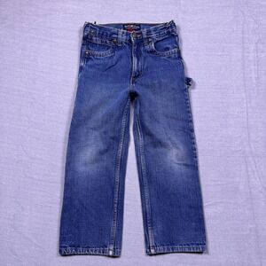 Ecko Unltd Boys Size 6 Blue‎ Denim Carpenter Jeans Adjustable Waist